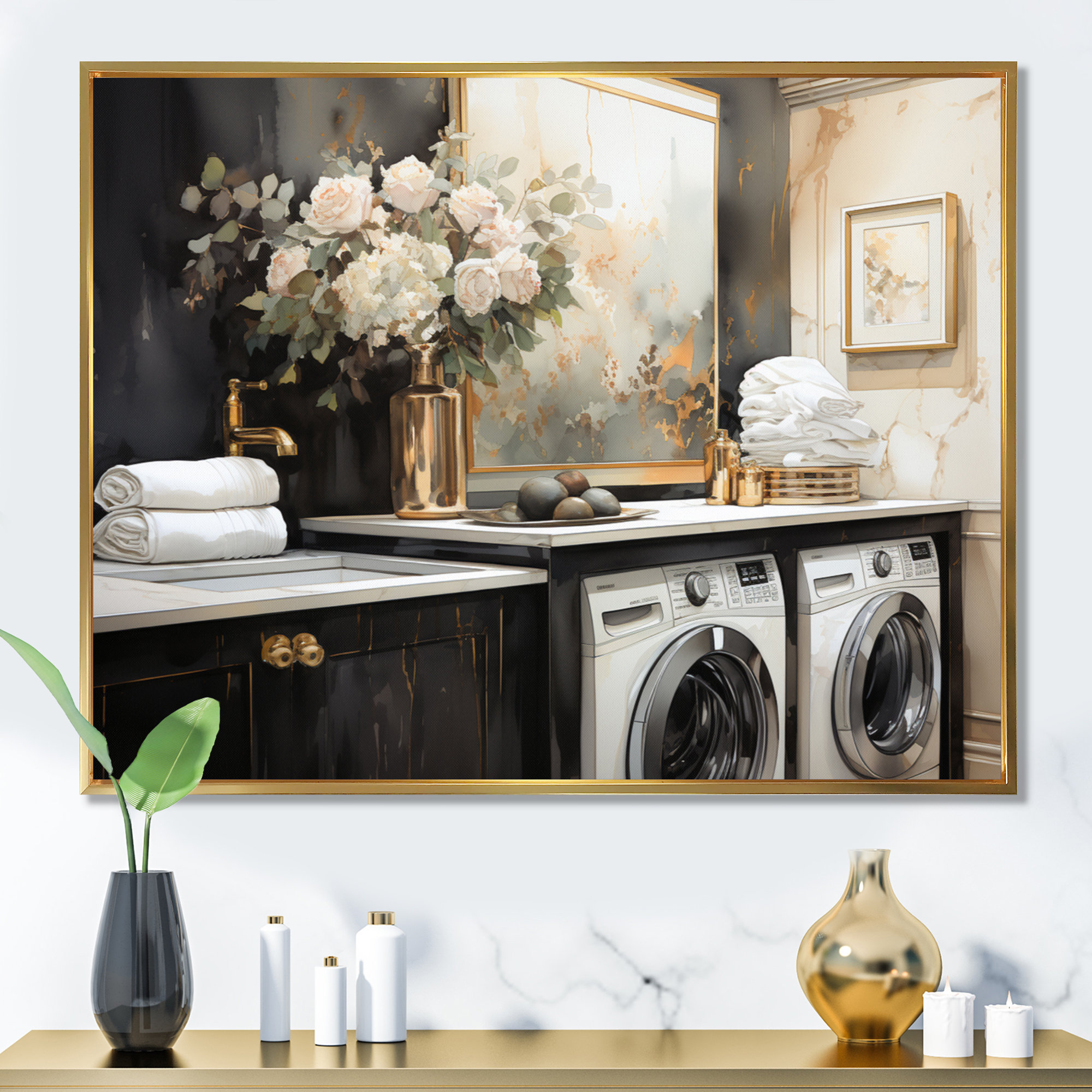 Red Barrel Studio® Laundry Room Art Deco II - Laundry Wall Art | Wayfair
