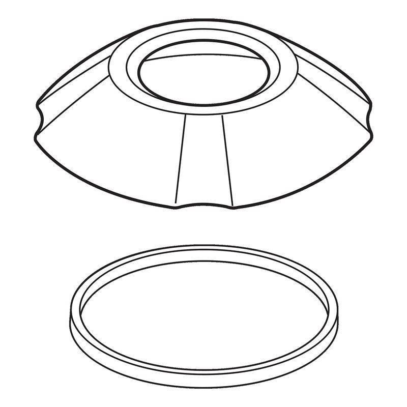 Addison Roman Tub Handshower Base and Gasket, Brilliance Champagne Bronze