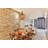 Almendarez 1-Light Rattan Pendant with Brass Finish