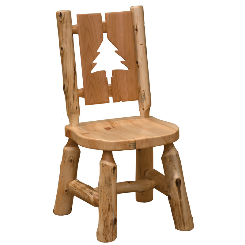 Chaise d'appoint en cèdre Fireside Lodge, Pin, Patiné