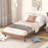Modern Floating Platform Bed Frame-62335160-62335163