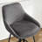 Absalom Modern 25.6" Swivel Upholstered Counter Stools with Back and Metal Frame-474628405-505018660