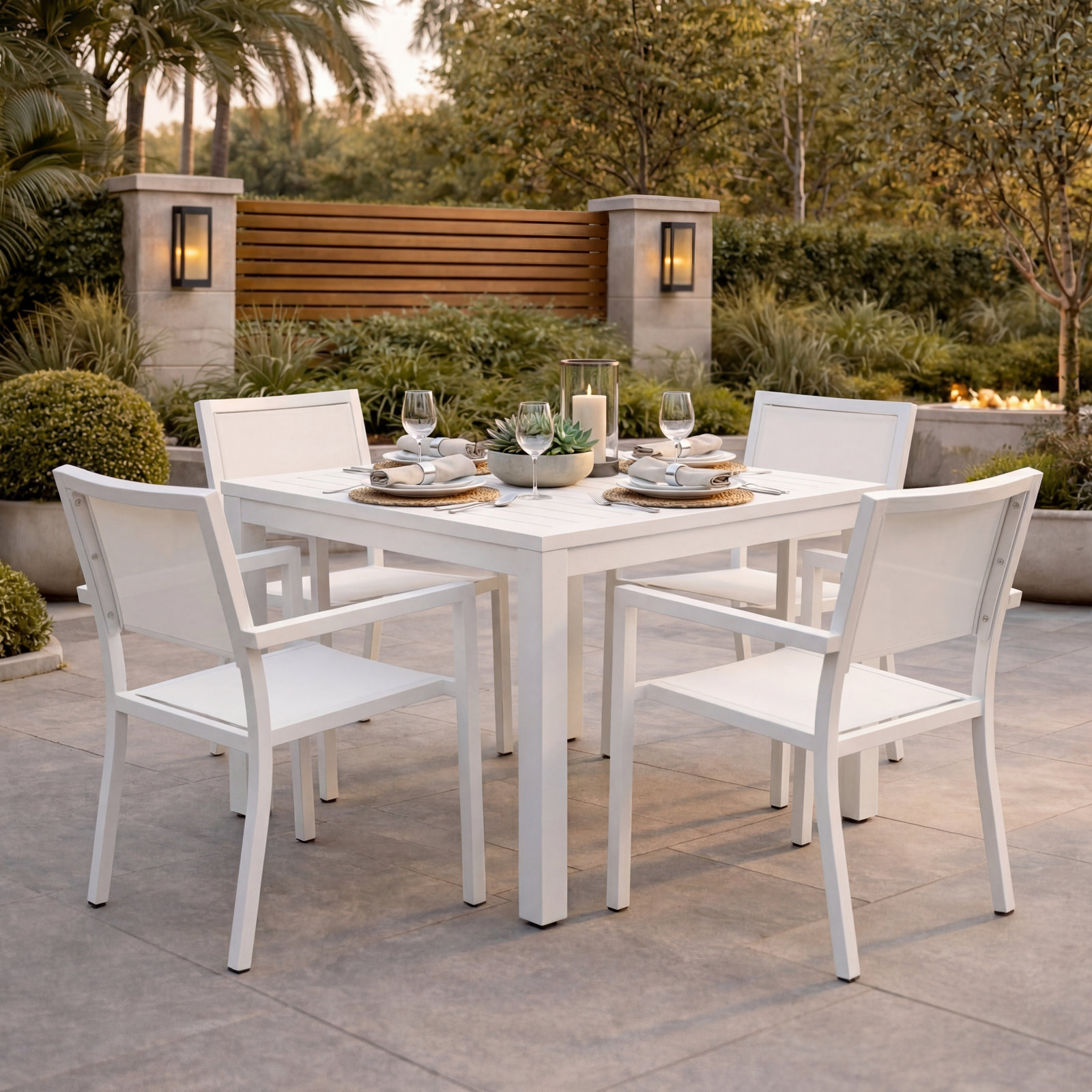Curacao Stackable Aluminum Patio Armchair