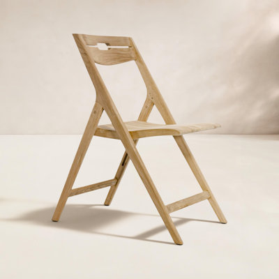 Foldable Teak Patio Side Chair