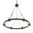 6 - Light Dimmable Wagon Wheel Chandelier