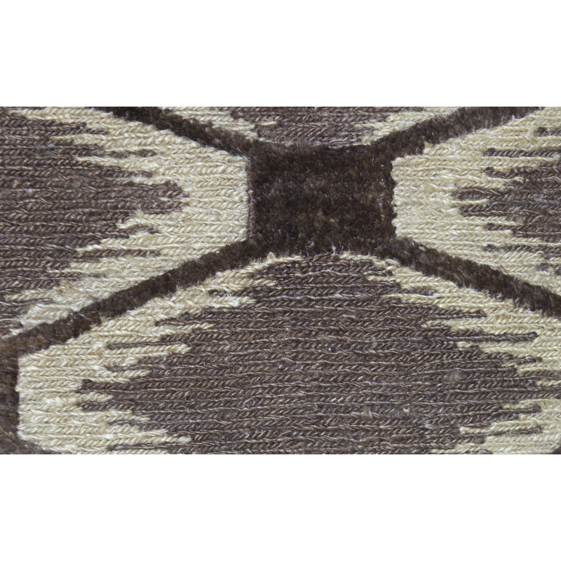 Geometric Area Rug in Brown