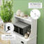Armoire de rangement polyvalente avec tablettes réglables et amplement d'espace pour les appareils électroménagers, la décoration et plus encore