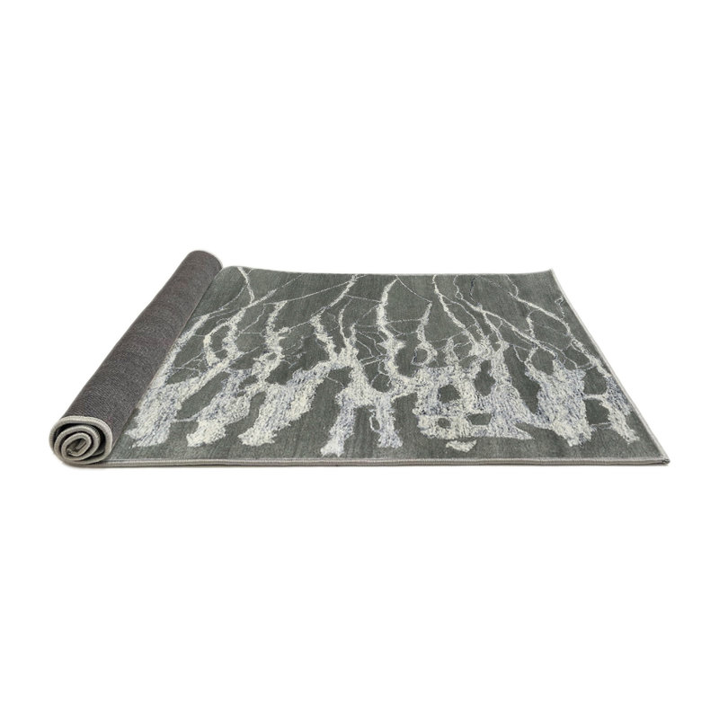 Tapis gris zone contemporaine, Carré 7 pi x 7 pi