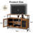 Laly TV Stand for TVs up to 55 inch with Open Shelves, 50.4"W Industrial Entertainment Center with Storage Cabinets and Adjustable Shelves, Modern Media Console with Metal Frame for Living Room, Bedroom-1499539878