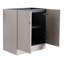 Meuble-lavabo autoportant kaki de style moderne avec porte à fermeture en douceur 30 po