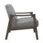 Chaise d'appoint rembourrée capitonnée à boutons capitonnés gris Mid-Century Modern Furniture