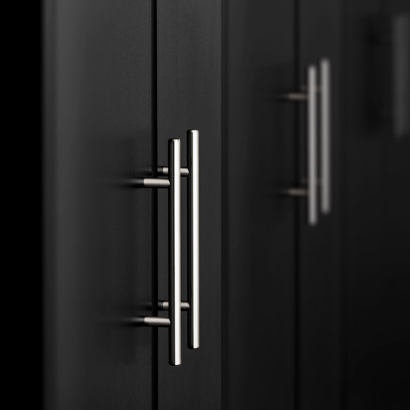 Single Storage Cabinet ( 24'' H x 16'' W x 16'' D), Black