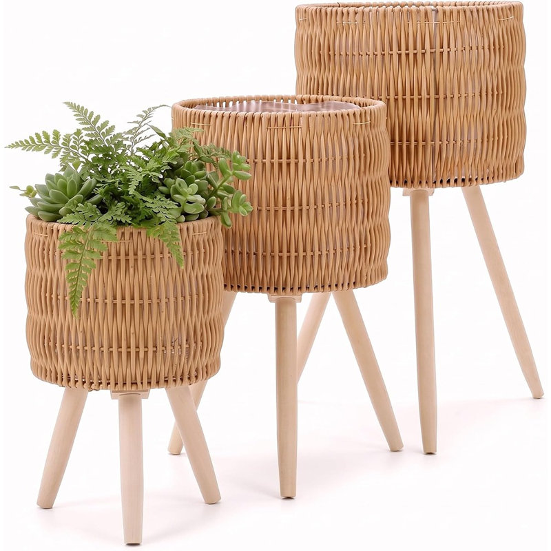 Solid Wood 3 Tier Plant Stand Set of 3