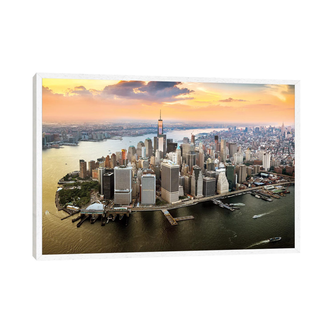 One World Trade Center Sunset Aerial von Susanne Kremer - Gallery-Wrapped Canvas Giclée