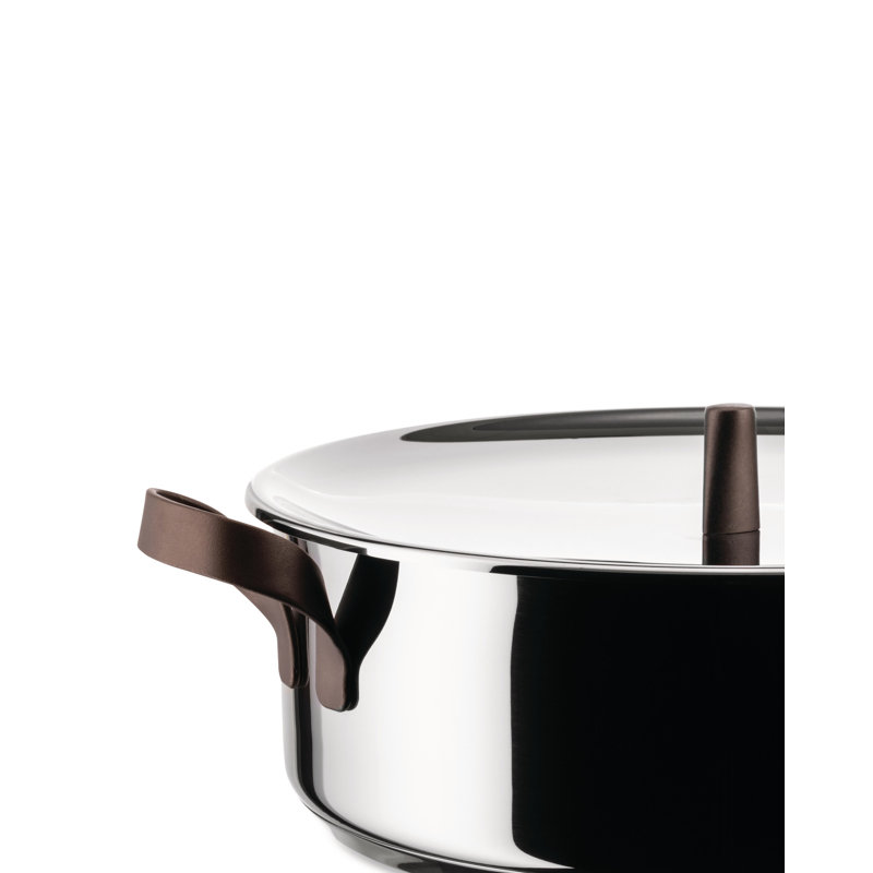 Alessi Edo Stainless Steel (18/10) Round Dutch Oven, 308 Litres, 33 cm