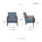 Velsen 26" Mid-Century Modern Accent Chair with Top Grain Leather, Solid Wood Arms, High-Density Foam over Pocket Coils-730864806