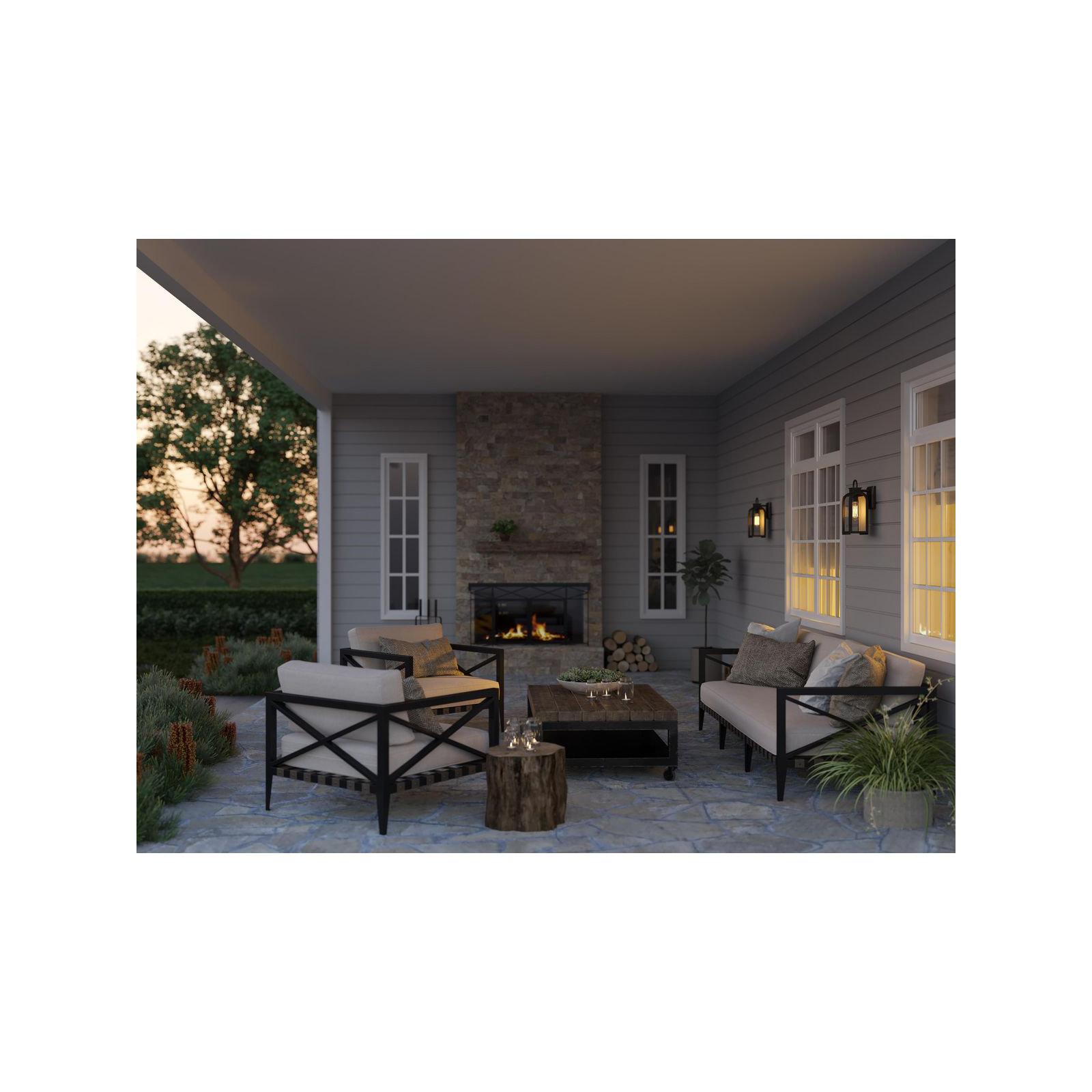 Matheus Single Light Outdoor Wall Light, 16" H x 8" W x 8.125" D