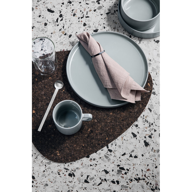 Pilar 8" Dessert Plate, Moonbeam/Cream