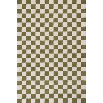 Quinarae Checkered Wool-Blend Rug