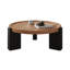 Table basse ronde moderne 35 po, 3 pieds robustes