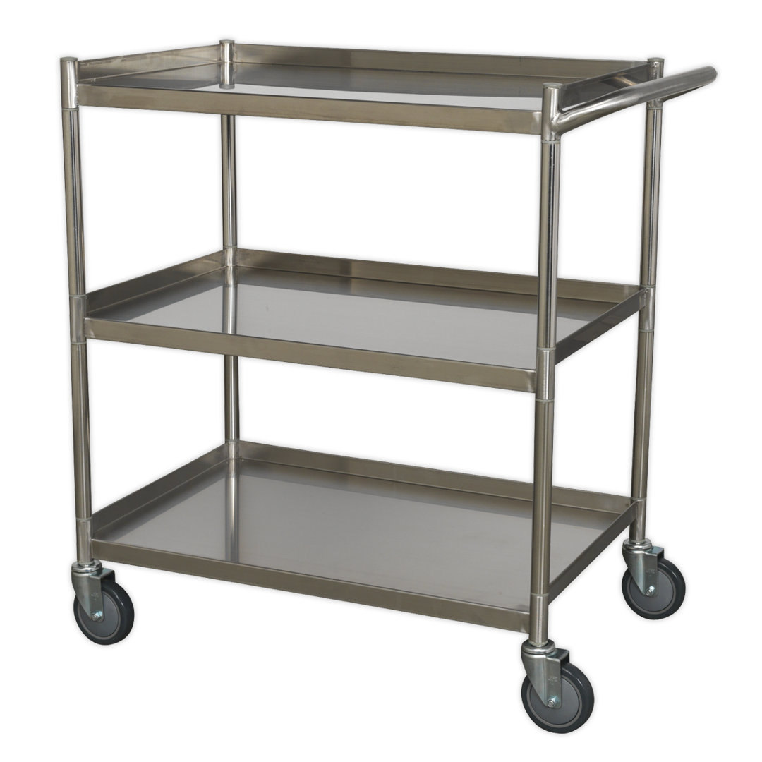 Cecillia 86.2cm H x 81cm W Utility Cart with Wheels