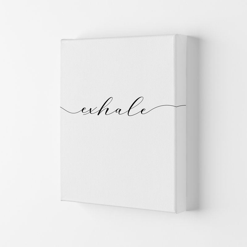 Inhale - Exhale 2/2 - Print, No Framed, 59.4 cm H x 42 cm W x 4 cm D, Wrapped Canvas