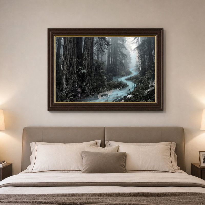 Art mural sur toile Misty Forest, 16"H x 24"W