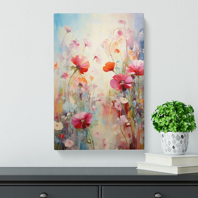 Floral Impressionism No.2 - Wrapped Canvas, 60cm H x 40cm W x 3cm D