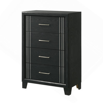 Armoire de chevet contemporaine à 4 tiroirs 1Pc