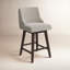Tabouret de comptoir pivotant rembourré Orbay-88856193