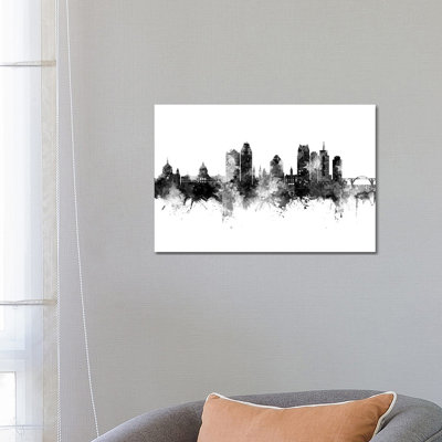 Saint Paul Minnesota Skyline by Michael Tompsett - Print on Canvas