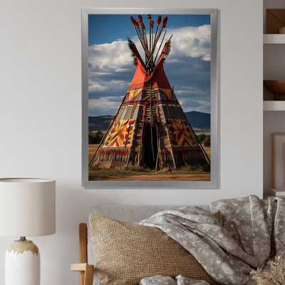 Tipi amérindien harmonie des prairies - Imprimé