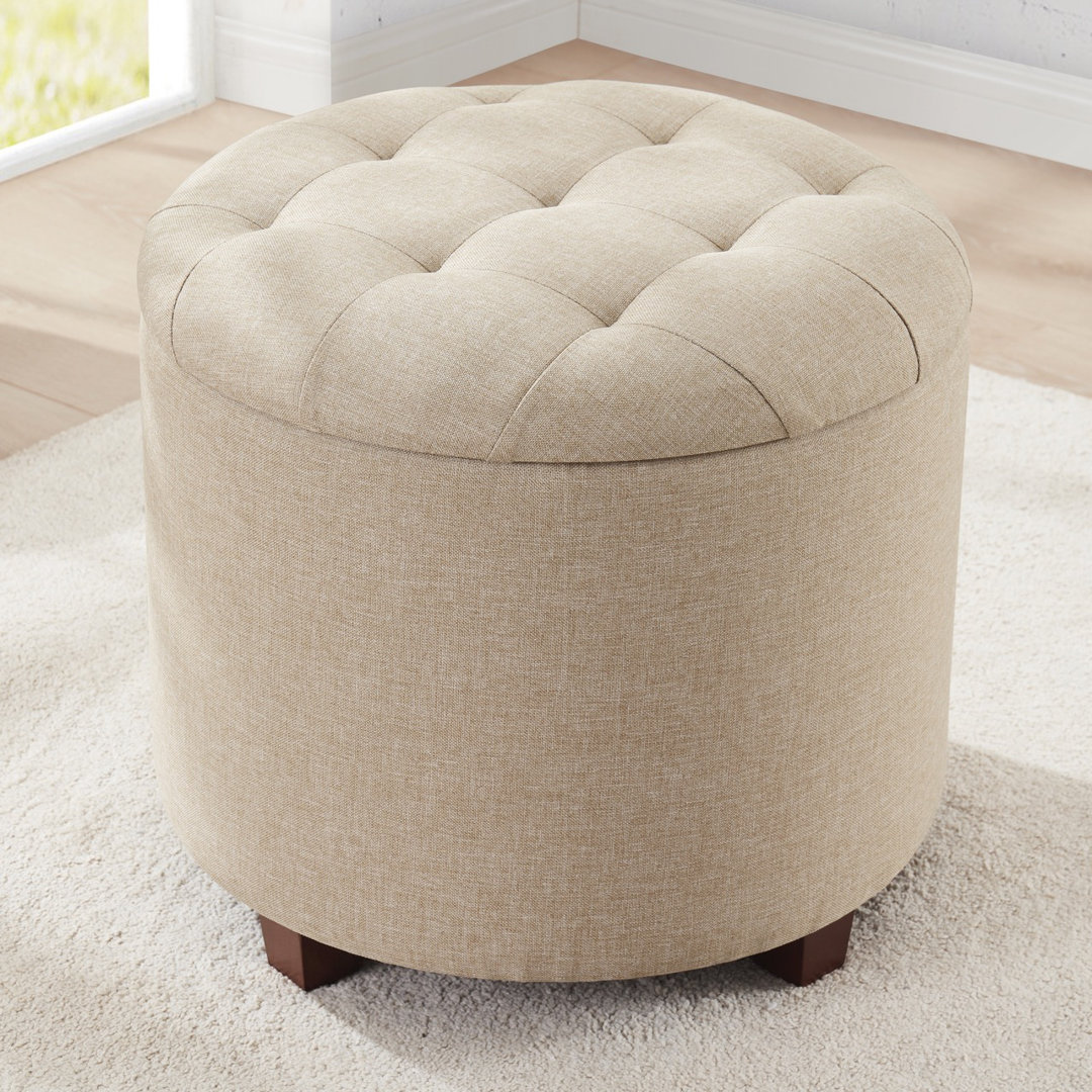 Crompton Upholstered Ottoman Rosdorf Park Body
