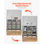 Rangement en bois 24 compartiments avec tablettes réglables -111037916