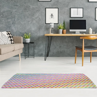 Chenille Geometric Indoor Rug