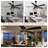 52" Farmhouse Ceiling Fan with Light and Remote Control, 6 Speeds Black Reversible Traditional Ceiling Fan for Living Room