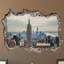 Scenic & Cityscapes Non-Wall Damaging Wall Decal