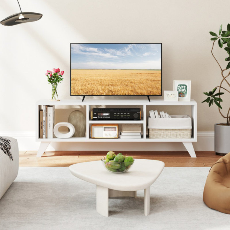Console multimédia avec pieds surélevés