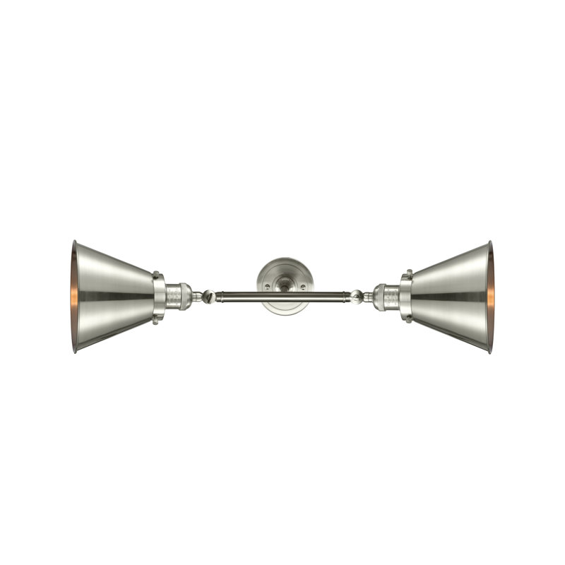Donovan 2 - Light Dimmable Vanity Light, Polished Chrome, Polished Chrome, Incandescent