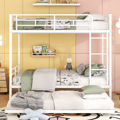 Metal Bunk Bed With Trundle