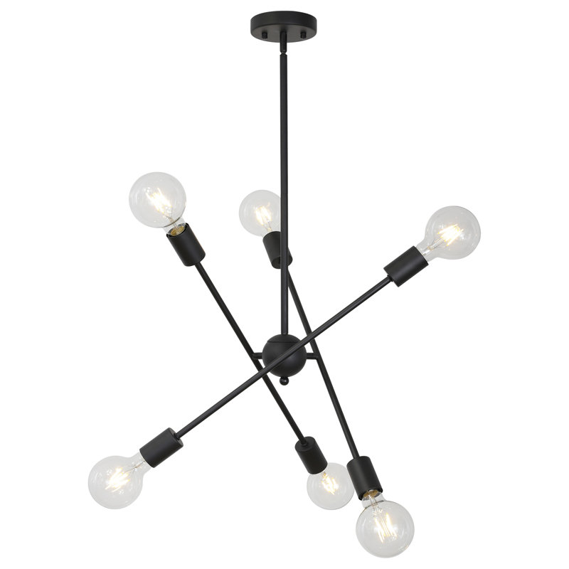 Lustre sphérique spoutnik à 6 lumières Meeks
