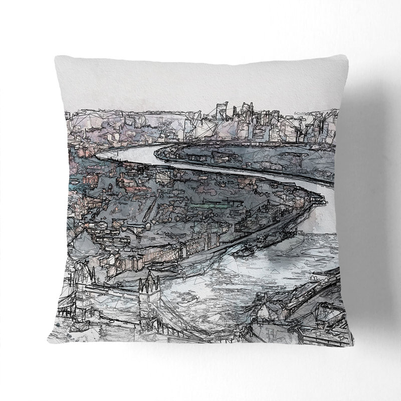 Square Throw Cushion, 55cm H x 55cm W x 20cm D, White