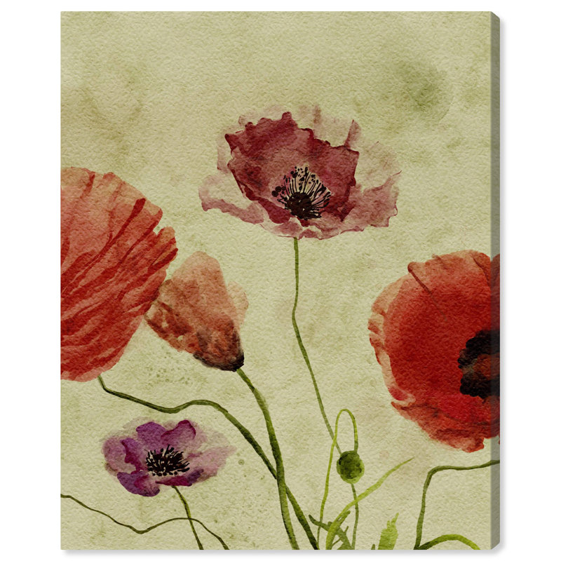 Vintage Floral Canvas Wall Art in 20" x 16"