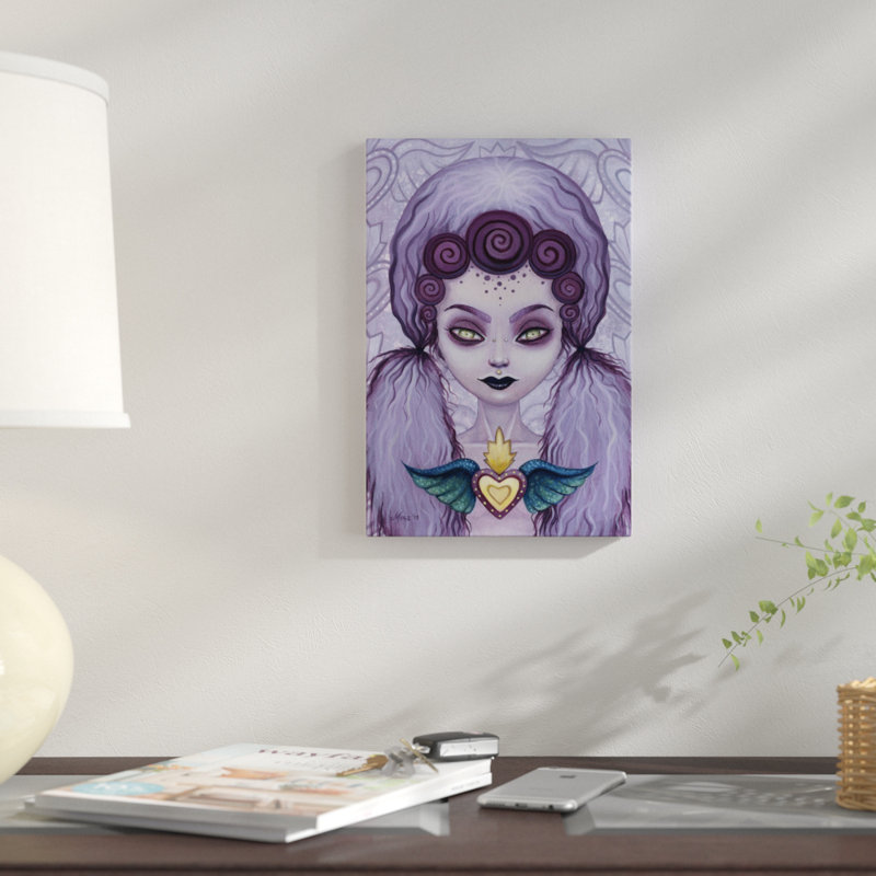 « rosa », impression sur toile, H 40 po x l 26 po x P 1,5 po, Pas de tapis, Toile tendue