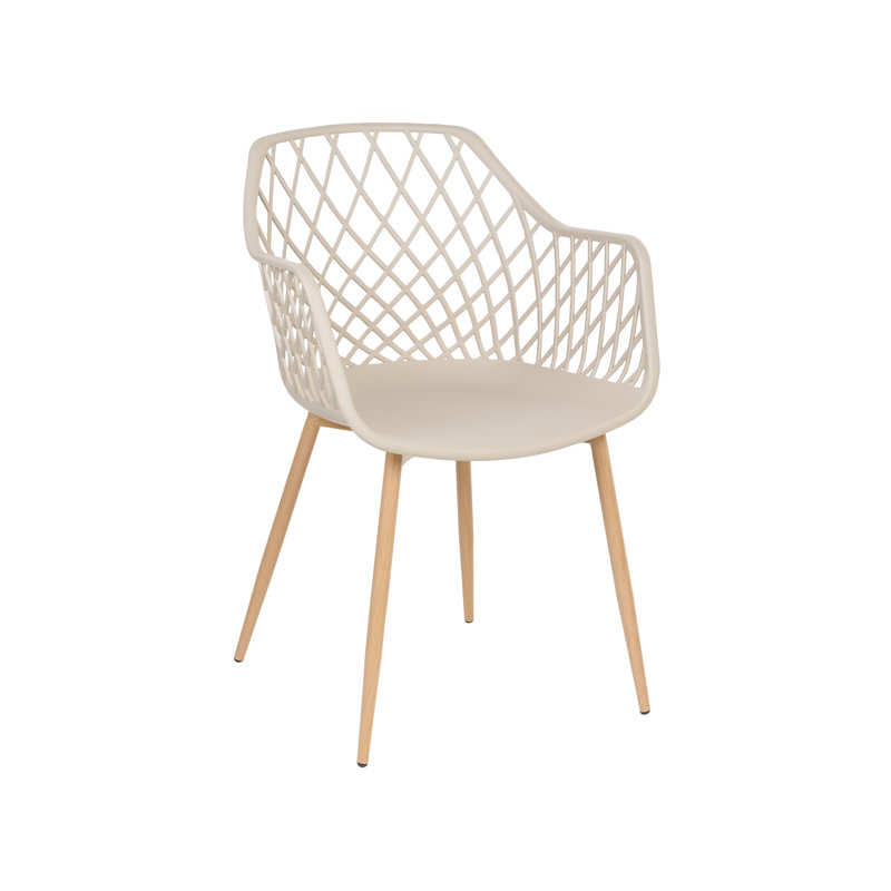 Brosh 46cm H Cross Back Armchair, Beige