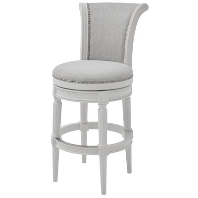 Upholstered Swivel Counter and Bar Stool
