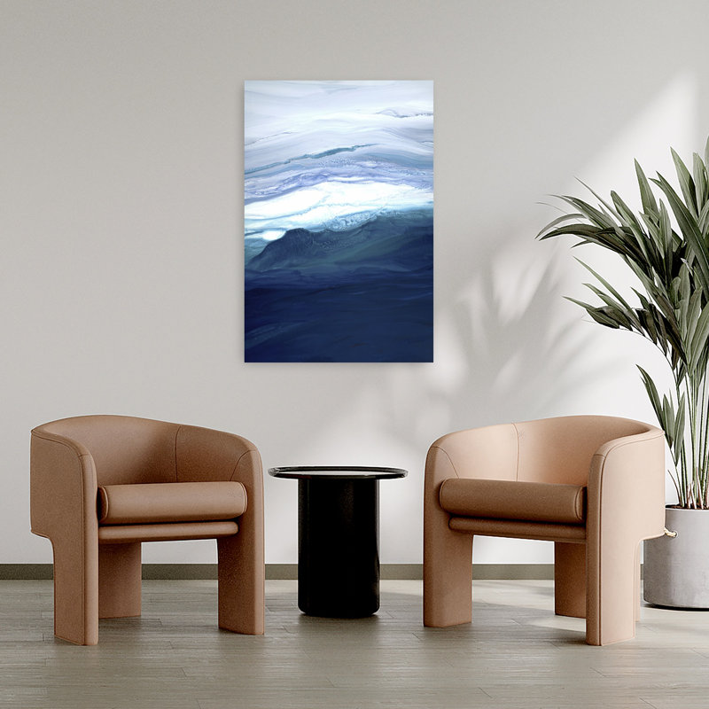 Art contemporain contemporain abstrait, H 36 po x l 24 po