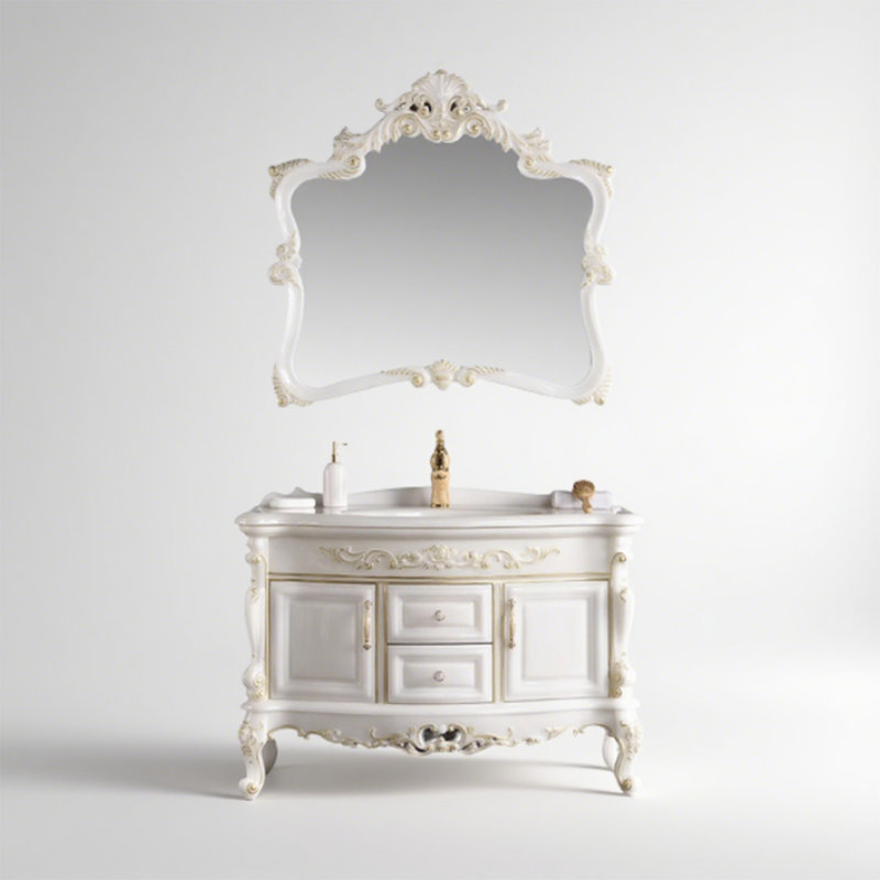 Meuble-lavabo en pierre artificielle de style européen