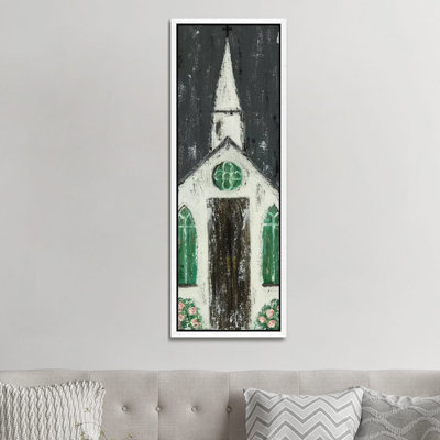 White Chapel by Ashley Bradley - Panoramic Print on Canvas