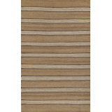 Jute / Sisal Striped Area Rug in Brown